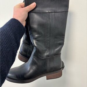 Women's Black Leather Boots